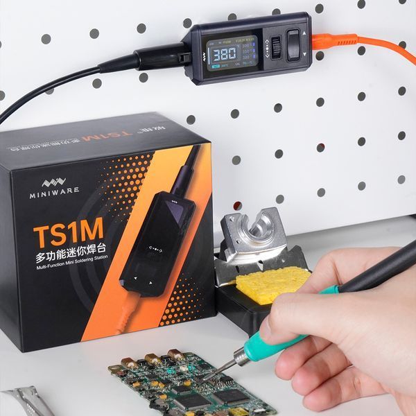 MINIWARE TS1M &mdash; компактна цифрова міні-паяльна станція високої потужності ts-1m фото