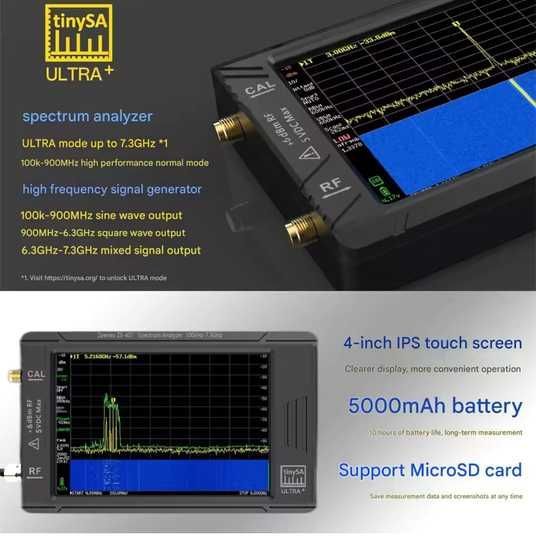 Купити Zeenko TinySA ULTRA+ ZS407 аналізатор спектра zn-zs407 в