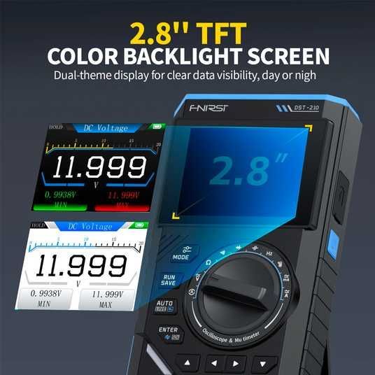 Купити FNIRSI DST-210 3В1 Цифровий мультиметр Осцилограф Генератор