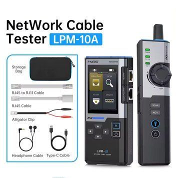 FNIRSI LPM-10A &mdash; интеллектуальный трассоискатель и тестер кабелей RJ45/RJ11 с измерением длины и поиском портов fn-lpm-10a фото