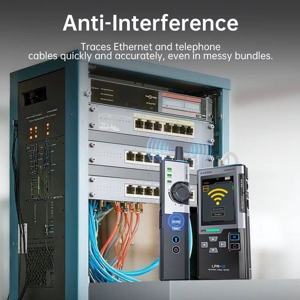 FNIRSI LPM-10A &mdash; интеллектуальный трассоискатель и тестер кабелей RJ45/RJ11 с измерением длины и поиском портов fn-lpm-10a фото