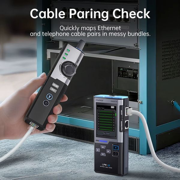 FNIRSI LPM-10A &mdash; интеллектуальный трассоискатель и тестер кабелей RJ45/RJ11 с измерением длины и поиском портов fn-lpm-10a фото