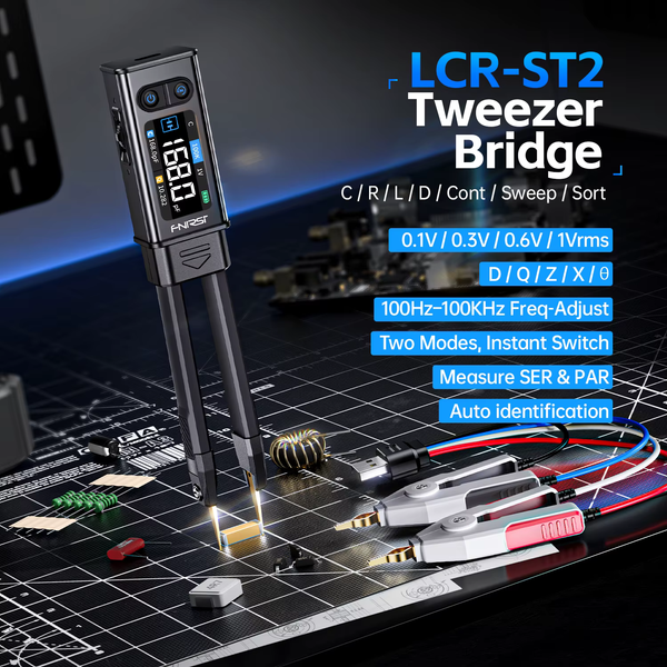 FNIRSI LCR-ST2 Smart Tweezers Bridge &mdash; профессиональный LCR-тестер в формате пинцета fn-lcr-st2 фото