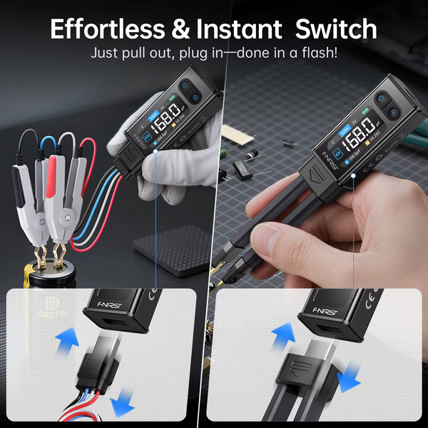 FNIRSI LCR-ST2 Smart Tweezers Bridge &mdash; профессиональный LCR-тестер в формате пинцета fn-lcr-st2 фото