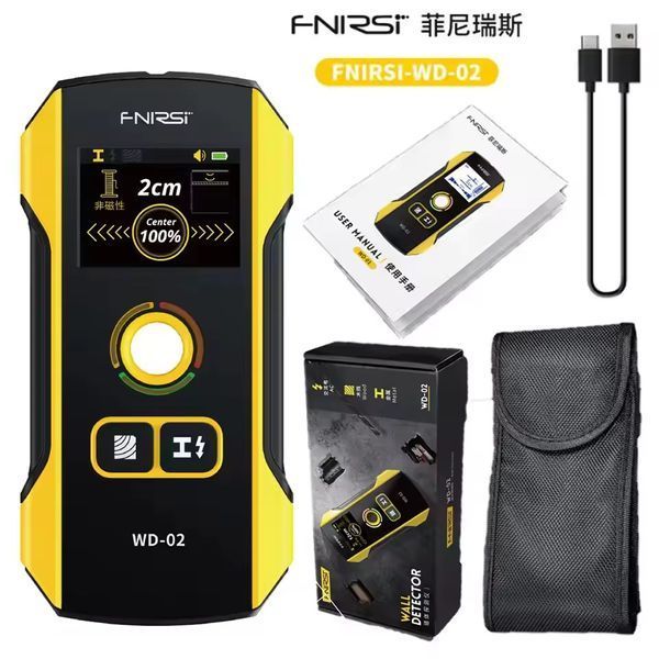 FNIRSI WD-02 - Детектор скрытой проводки, металла и древесины  с TFT-дисплеем fn-wd-02 фото