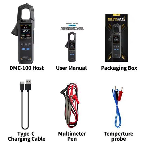 FNIRSI DMC-100 Умные токоизмерительные клещи fn-dmc100 фото