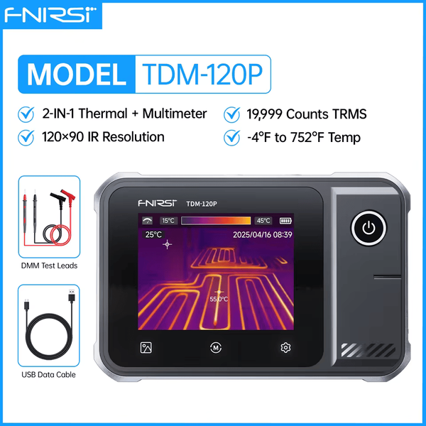 FNIRSI TDM-120P &mdash; тепловизор + мультиметр 2-в-1 fn-tdm-120p фото