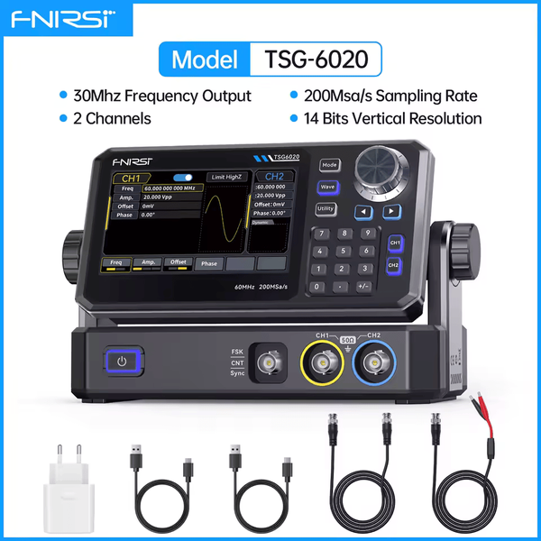 FNIRSI TSG6020 &mdash; профессиональный генератор сигналов для точных задач fn-tsg6020 фото