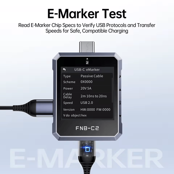 FNIRSI FNB-C2 &mdash; USB-C тестер швидкої зарядки з високою точністю вимірювань fn-fnb-c2  фото
