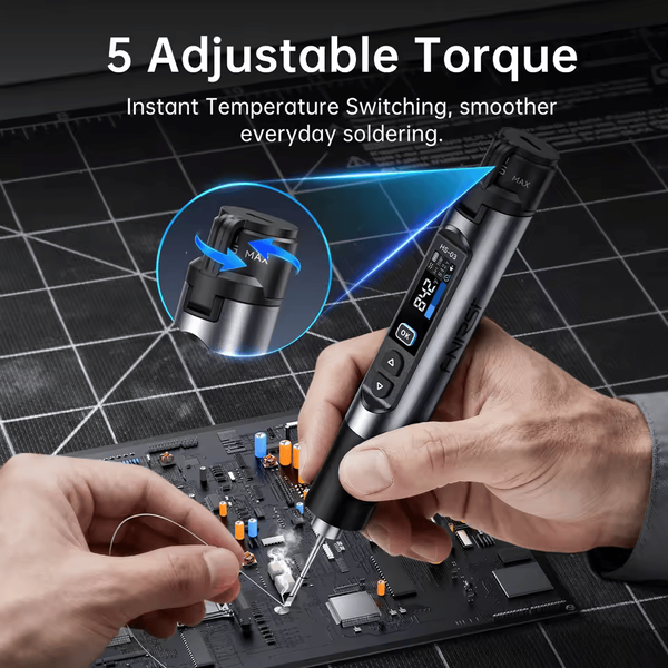 FNIRSI HS-03 &mdash; акумуляторний паяльник з USB-C живленням і змінною батареєю hs-03 фото