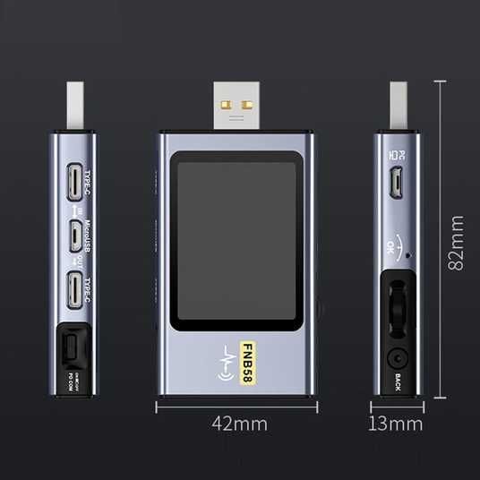 Купити FNIRSI FNB58 з Bluetooth Цифровий USB тестер вольтметр