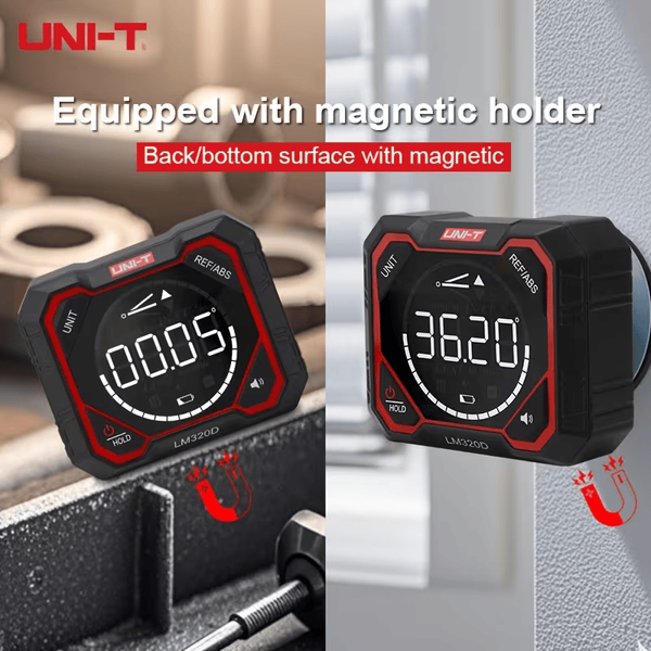 UNI-T LM320D &mdash;  цифровий кутомір з лазером і магнітною основою ut-lm320d фото